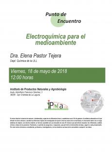 Jornada Punto de Encuentro: "Electroquímica para el medioambiente", Dra. Elena Pastor Tejera