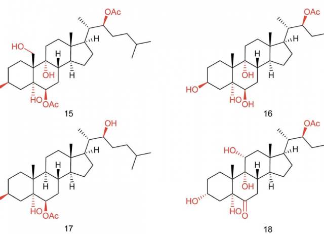 Oxysterols from an octocoral of the genus Gorgonia
