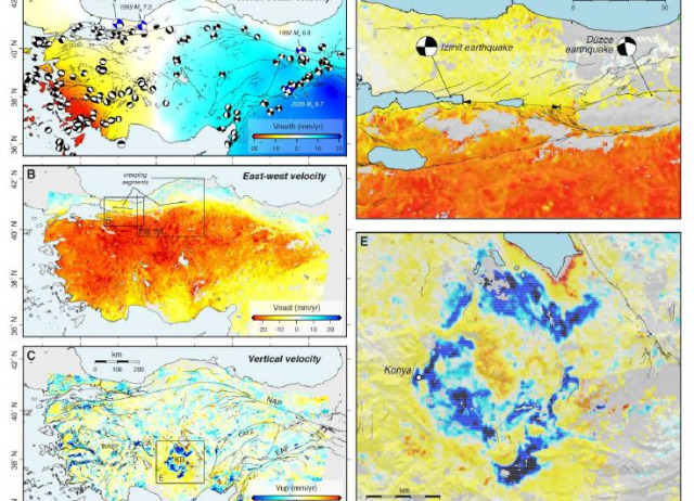 High‐resolution surface velocities and strain for Anatolia from Sentinel‐1 InSAR and GNSS data