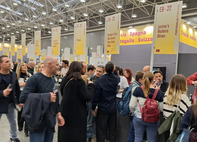 Una imagen del stand de Tenerife en la Slow Wine Fair de Bolonia